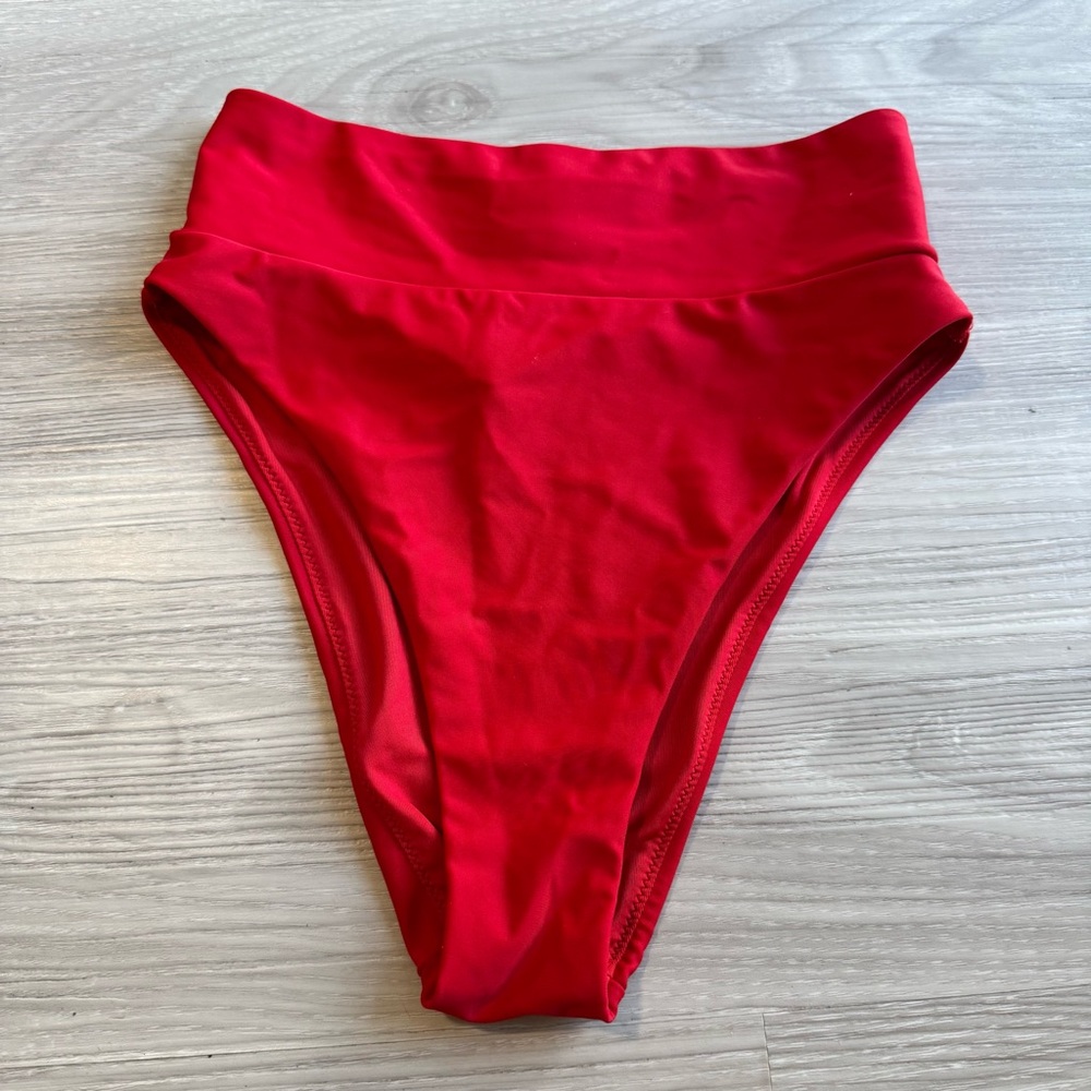 Aerie Vibrant Red Bikini Bottom